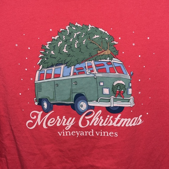 Vineyard Vines Christmas van Christmas tree long sleeve t-shirt size XL - Picture 6 of 8